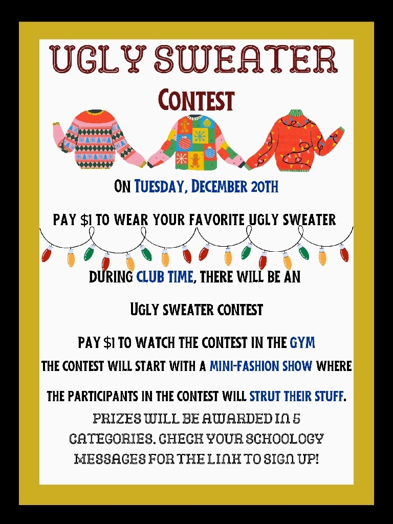 ugly sweater contest 